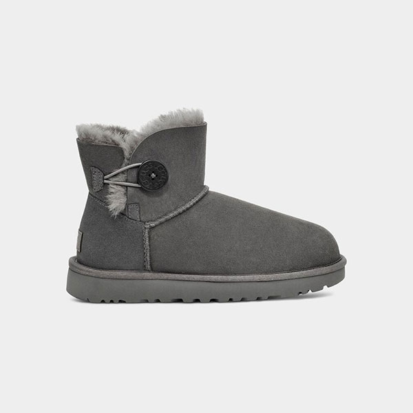 UGGS Mini Bailey Button II Boots Støvler Dame Grey Norge